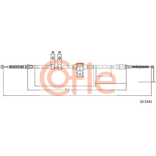 10.5341 - Cable, parking brake 