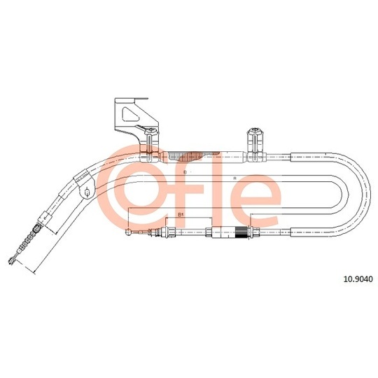 10.9040 - Cable, parking brake 