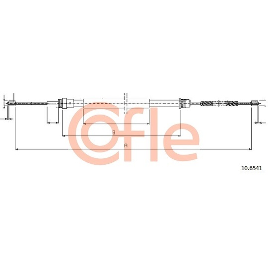 10.6541 - Cable, parking brake 