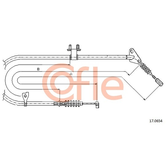 17.0654 - Cable, parking brake 
