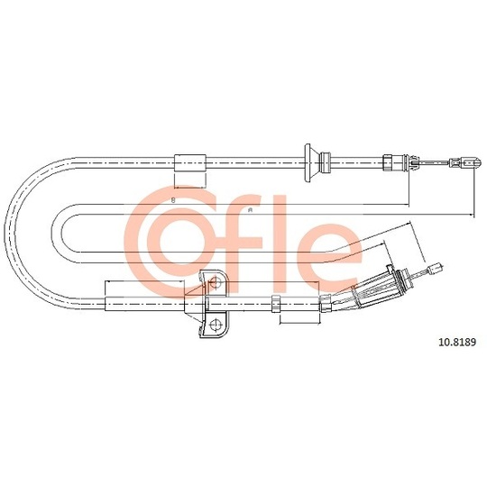 10.8189 - Cable, parking brake 