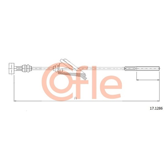 17.1286 - Cable, parking brake 