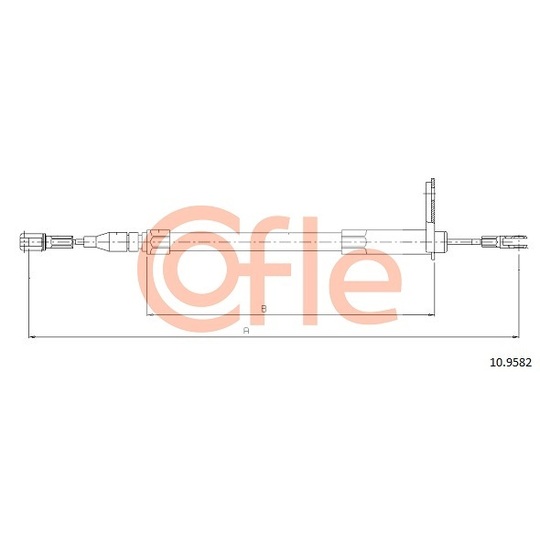 10.9582 - Cable, parking brake 