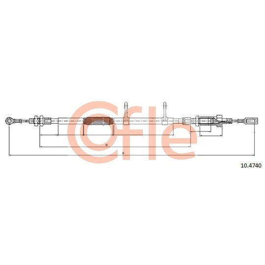 10.4740 - Cable, parking brake 