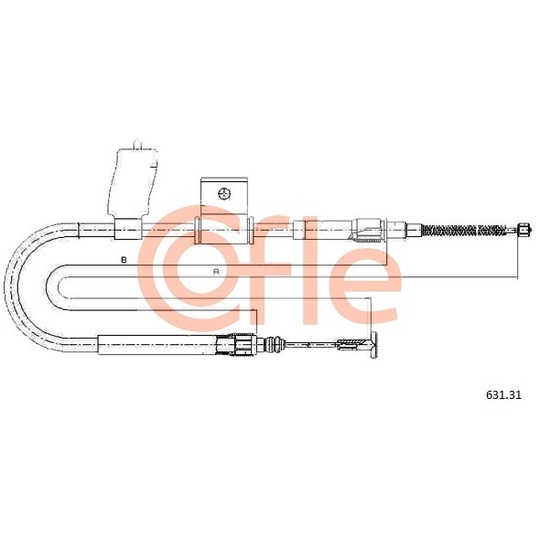 631.31 - Cable, parking brake 