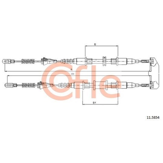 11.5854 - Cable, parking brake 