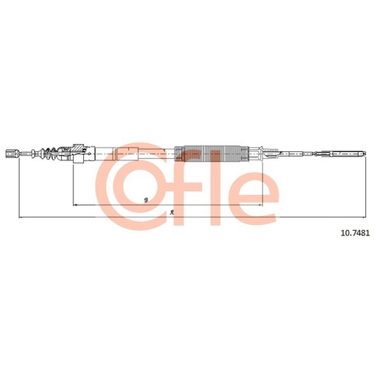 10.7481 - Cable, parking brake 