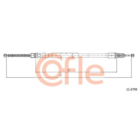 11.6798 - Cable, parking brake 