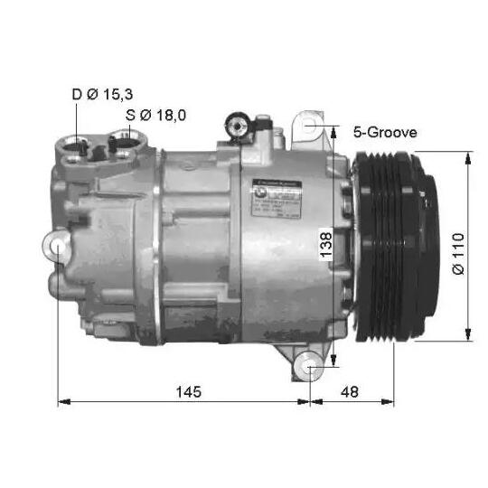 32434G - Kompressori, ilmastointilaite 