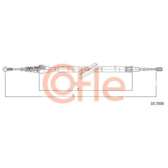 10.7506 - Cable, parking brake 