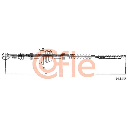 10.9845 - Cable, parking brake 