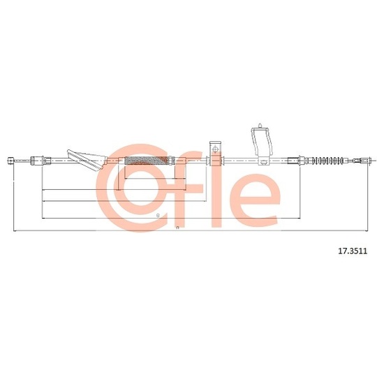 17.3511 - Cable, parking brake 