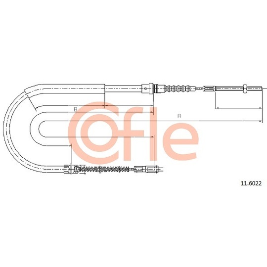 11.6022 - Cable, parking brake 