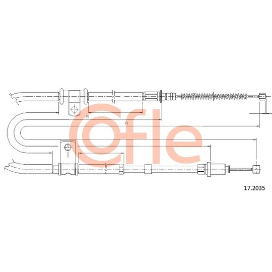 17.2035 - Cable, parking brake 