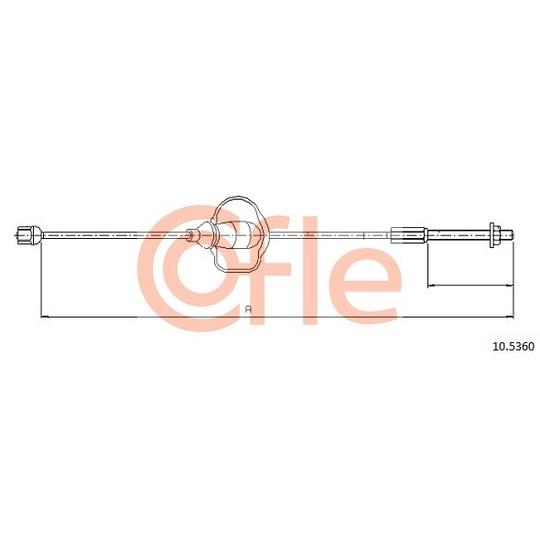 10.5360 - Cable, parking brake 