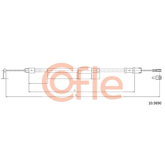 10.9890 - Cable, parking brake 