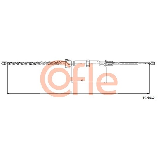 10.9032 - Cable, parking brake 