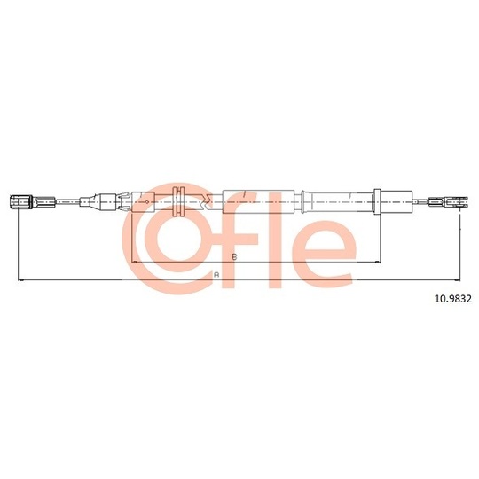 10.9832 - Cable, parking brake 