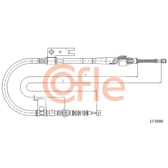 17.0588 - Cable, parking brake 