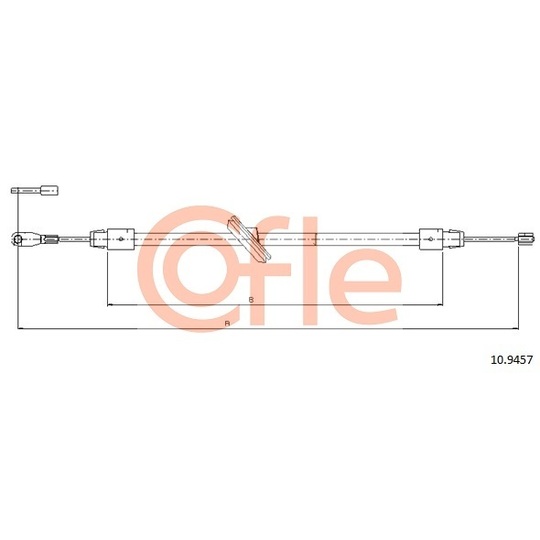 10.9457 - Cable, parking brake 