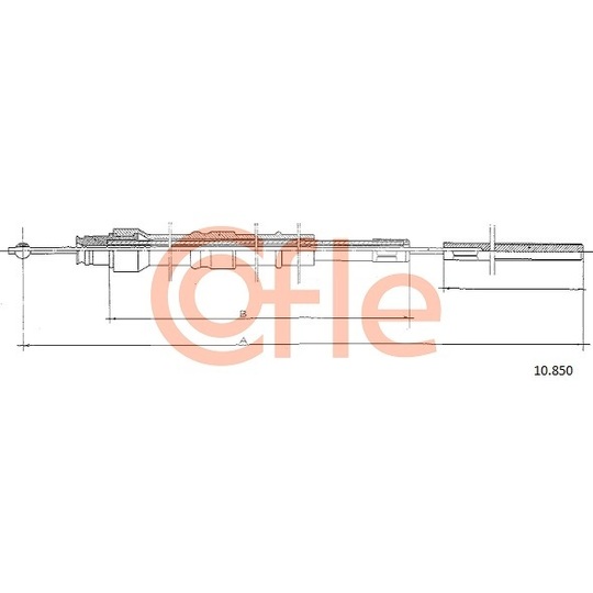 10.850 - Cable, parking brake 