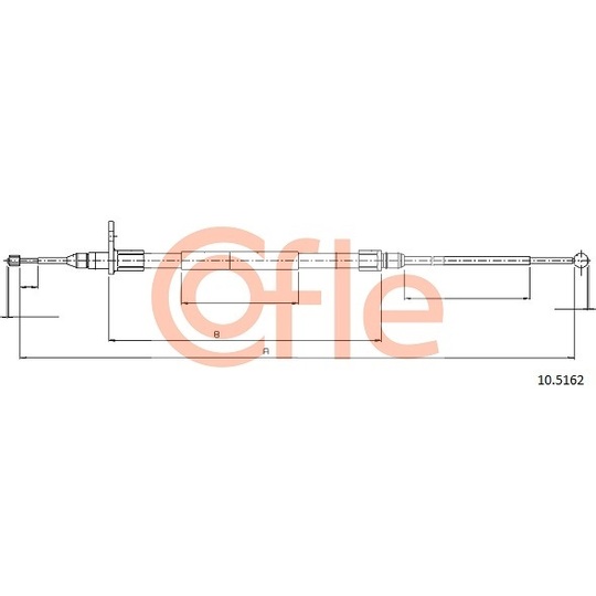 10.5162 - Cable, parking brake 