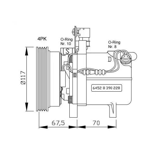 32055G - Kompressori, ilmastointilaite 