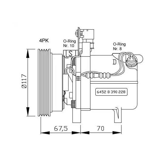 32055G - Kompressor, klimatanläggning 