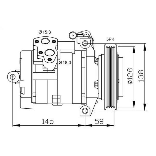 32697G - Kompressor, klimatanläggning 