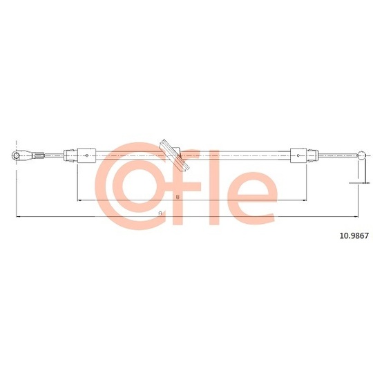 10.9867 - Cable, parking brake 