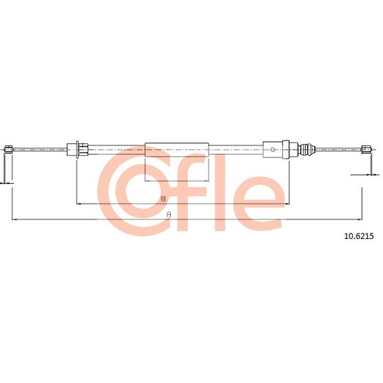 10.6215 - Cable, parking brake 