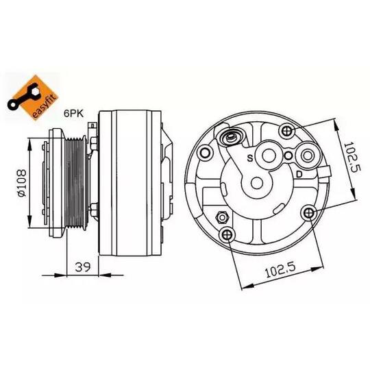 32209G - Kompressor, klimatanläggning 