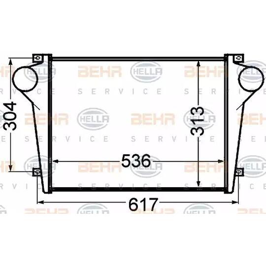 8ML 376 776-731 - Kompressoriõhu radiaator 