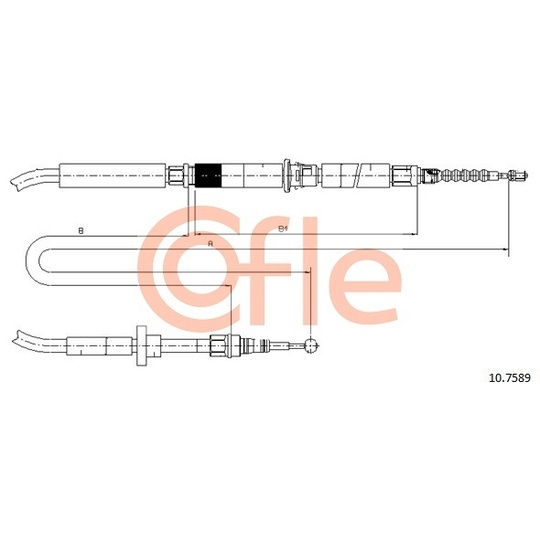 10.7589 - Cable, parking brake 
