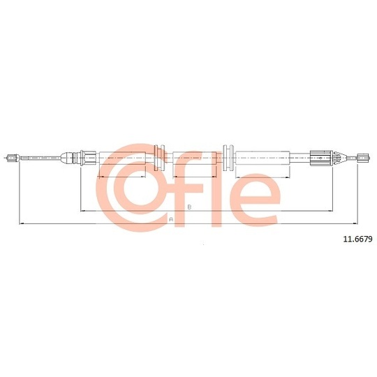 11.6679 - Cable, parking brake 