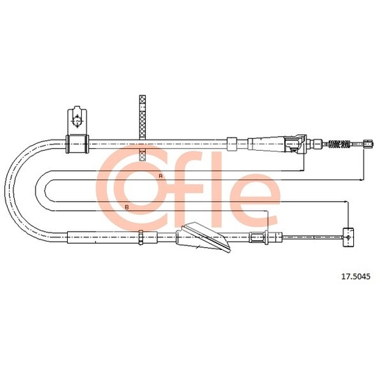 17.5045 - Cable, parking brake 