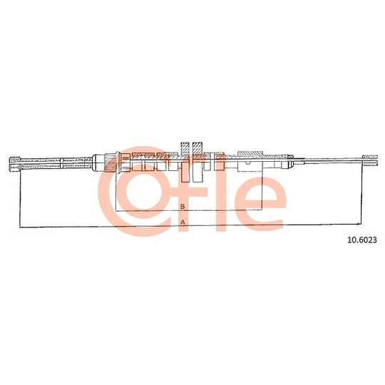 10.6023 - Cable, parking brake 
