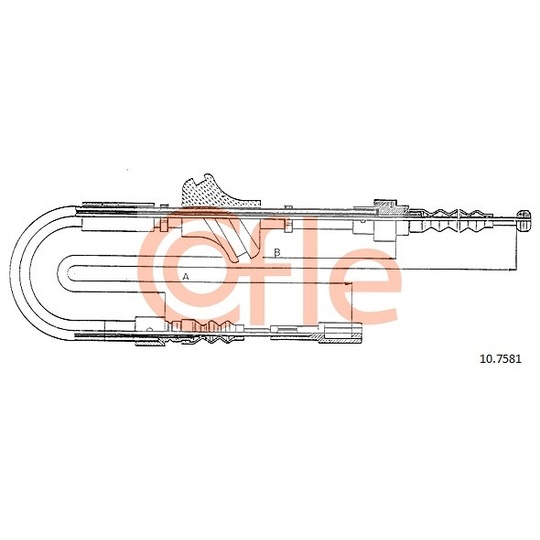 10.7581 - Cable, parking brake 