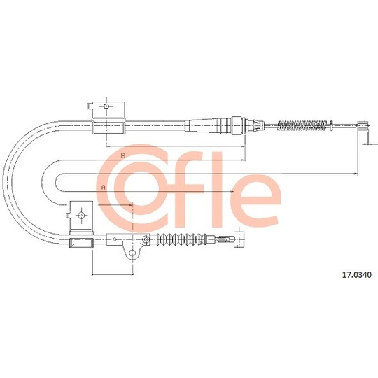 17.0340 - Cable, parking brake 