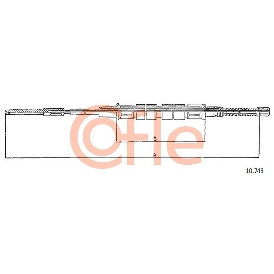 10.743 - Cable, parking brake 