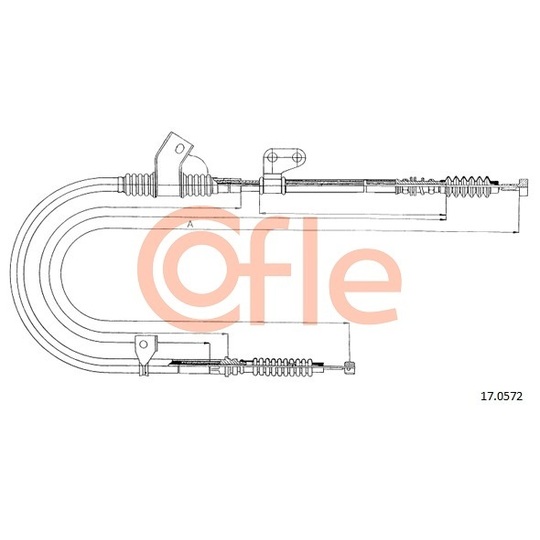 17.0572 - Cable, parking brake 