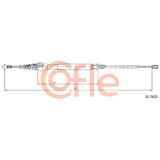 10.7625 - Cable, parking brake 