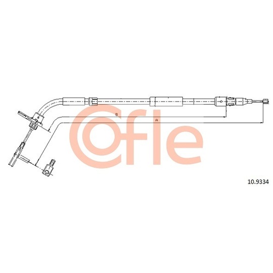 10.9334 - Cable, parking brake 