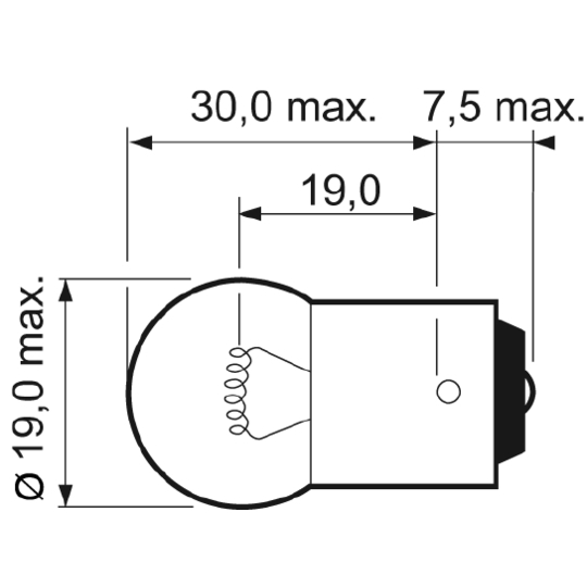 032219 - Bulb, boot interior light 