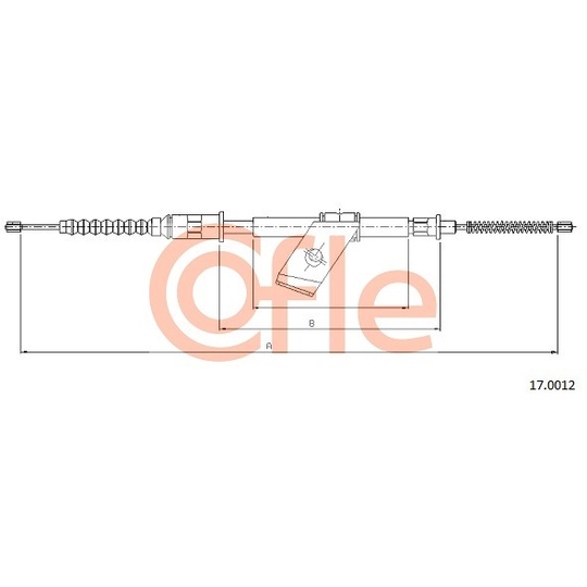 17.0012 - Cable, parking brake 