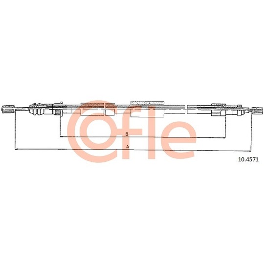 10.4571 - Cable, parking brake 
