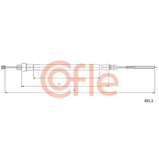 491.3 - Cable, parking brake 