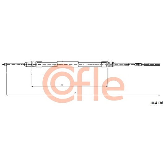 10.4136 - Cable, parking brake 