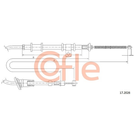 17.2026 - Cable, parking brake 