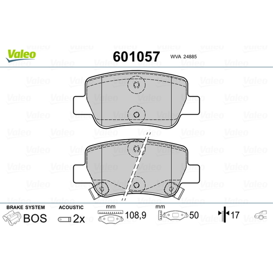 601057 - Brake Pad Set, disc brake 